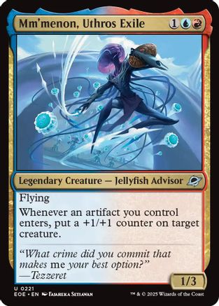 Mm'menon, Uthros Exile (EOE-221) [Edge of Eternities] Foil MTG Single Wizards of the Coast