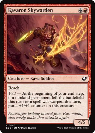 Kavaron Skywarden (EOE-140) [Edge of Eternities] Foil MTG Single Wizards of the Coast