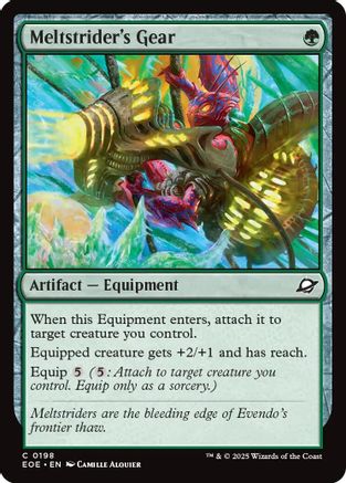 Meltstrider's Gear (EOE-198) [Edge of Eternities] Foil MTG Single Wizards of the Coast