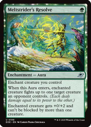 Meltstrider's Resolve (EOE-199) [Edge of Eternities] Foil MTG Single Wizards of the Coast