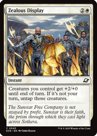 Zealous Display (EOE-045) [Edge of Eternities] Foil MTG Single Wizards of the Coast