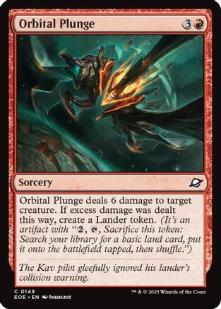 Orbital Plunge (EOE-149) [Edge of Eternities] MTG Single Wizards of the Coast