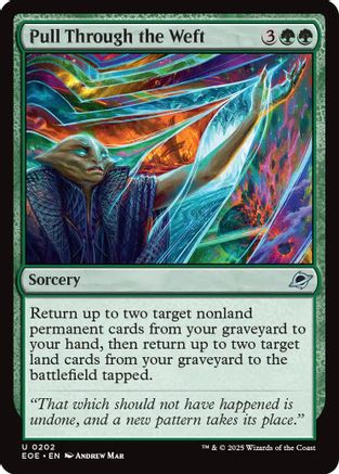 Pull Through the Weft (EOE-202) [Edge of Eternities] Foil MTG Single Wizards of the Coast