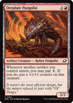 Oreplate Pangolin (EOE-150) [Edge of Eternities] Foil MTG Single Wizards of the Coast