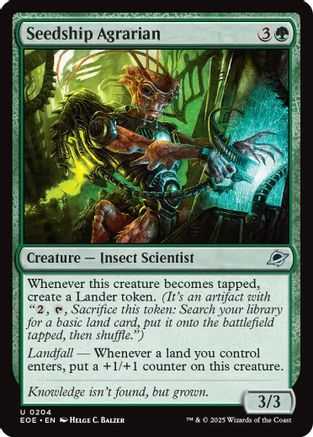 Seedship Agrarian (EOE-204) [Edge of Eternities] Foil MTG Single Wizards of the Coast