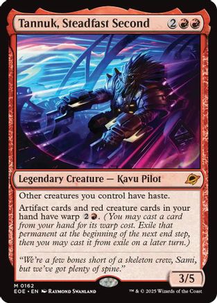 Tannuk, Steadfast Second (EOE-162) [Edge of Eternities] Foil MTG Single Wizards of the Coast