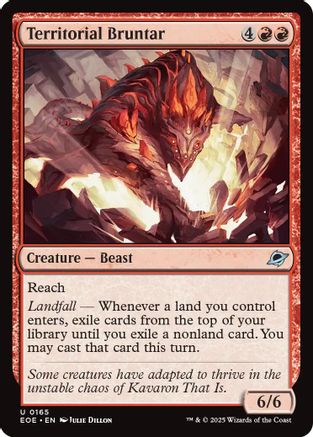 Territorial Bruntar (EOE-165) [Edge of Eternities] MTG Single Wizards of the Coast
