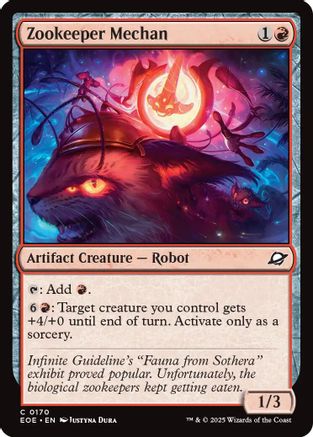 Zookeeper Mechan (EOE-170) [Edge of Eternities] Foil MTG Single Wizards of the Coast
