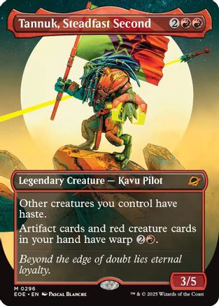 Tannuk, Steadfast Second (Borderless) (EOE-296) [Edge of Eternities] Foil MTG Single Wizards of the Coast
