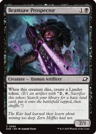 Beamsaw Prospector (EOE-089) [Edge of Eternities] Foil MTG Single Wizards of the Coast