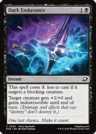 Dark Endurance (EOE-093) [Edge of Eternities] Foil MTG Single Wizards of the Coast
