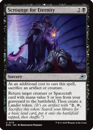 Scrounge for Eternity (EOE-114) [Edge of Eternities] MTG Single Wizards of the Coast