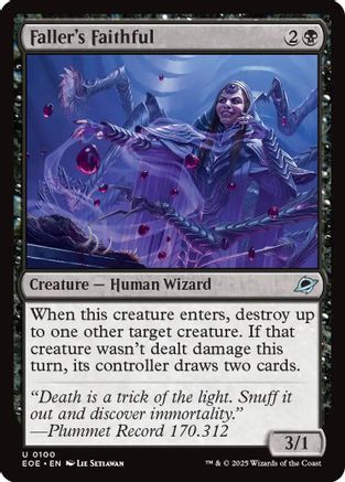 Faller's Faithful (EOE-100) [Edge of Eternities] MTG Single Wizards of the Coast