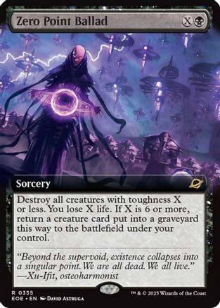 Zero Point Ballad (Extended Art) (EOE-335) [Edge of Eternities] Foil MTG Single Wizards of the Coast