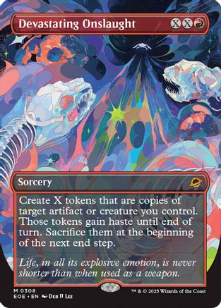 Devastating Onslaught (EOE-308) [Edge of Eternities] Foil MTG Single Wizards of the Coast
