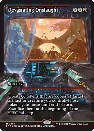 Devastating Onslaught (0361) (Showcase) (EOE-361) [Edge of Eternities] Foil MTG Single Wizards of the Coast