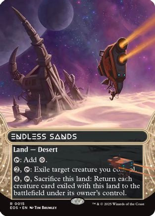 Endless Sands (0015) (EOS-015) [Edge of Eternities: Stellar Sights] Foil MTG Single Wizards of the Coast