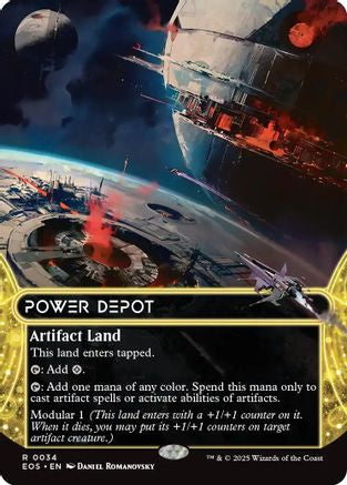 Power Depot (0034) (Borderless) (EOS-034) [Edge of Eternities: Stellar Sights] MTG Single Wizards of the Coast