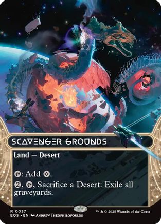 Scavenger Grounds (0037) (Borderless) (EOS-037) [Edge of Eternities: Stellar Sights] Foil MTG Single Wizards of the Coast