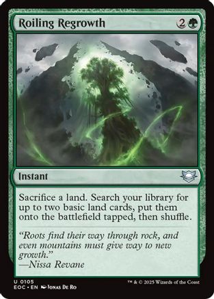 Roiling Regrowth (EOC-105) [Commander: Edge of Eternities] MTG Single Wizards of the Coast