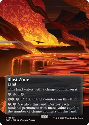 Blast Zone (0047) (EOS-047) [Edge of Eternities: Stellar Sights] MTG Single Wizards of the Coast
