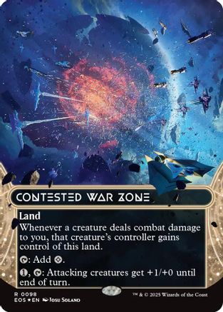 Contested War Zone (0098) (Galaxy Foil) (EOS-098) [Edge of Eternities: Stellar Sights] Foil MTG Single Wizards of the Coast