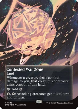 Contested War Zone (0143) (Galaxy Foil) (EOS-143) [Edge of Eternities: Stellar Sights] Foil MTG Single Wizards of the Coast