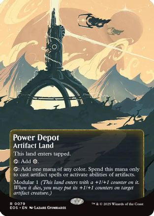 Power Depot (0079) (Borderless) (EOS-079) [Edge of Eternities: Stellar Sights] MTG Single Wizards of the Coast