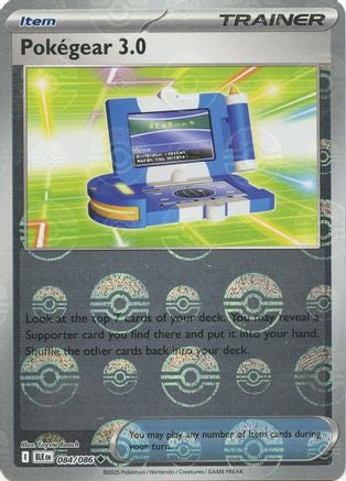 Pokegear 3.0 (Poke Ball Pattern) (84) Holofoil [SV: Black Bolt] Pokemon Single Pokémon