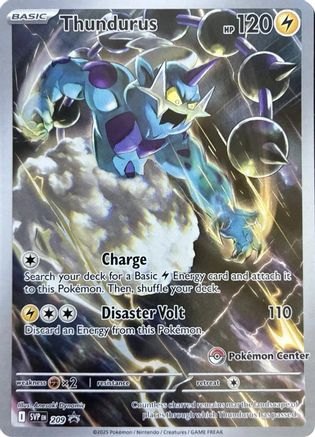 Thundurus - 209 (Pokemon Center Exclusive) (209) Holofoil [Promos: SV Promo Cards] Pokemon Single Pokémon
