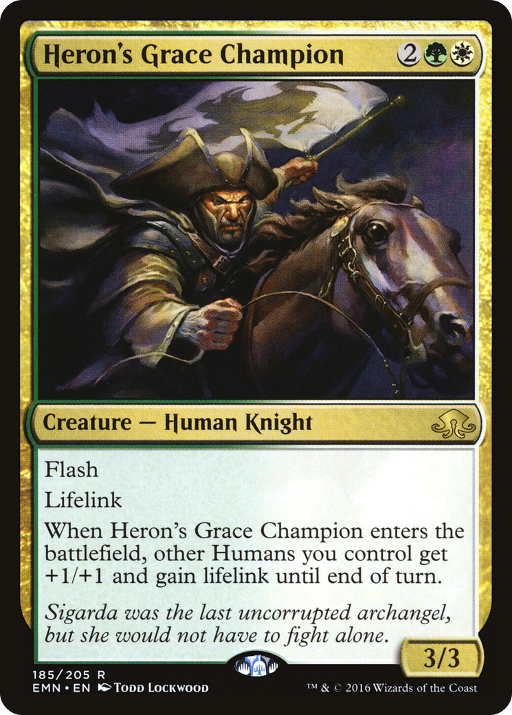 Heron's Grace Champion (EMN-185) [Eldritch Moon] MTG Single Wizards of the Coast