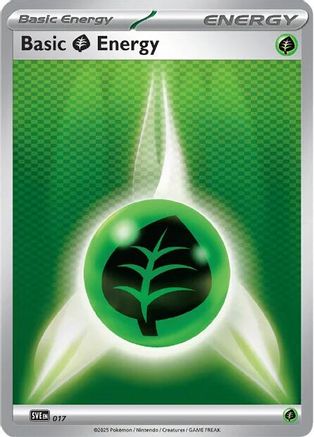 Basic Grass Energy - 017 (17) [SVE Scarlet & Violet Energies] Pokemon Single Pokémon