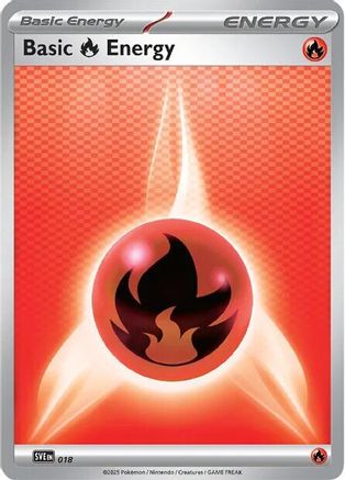 Basic Fire Energy - 018 (18) Reverse Holofoil [SVE Scarlet & Violet Energies] Pokemon Single Pokémon