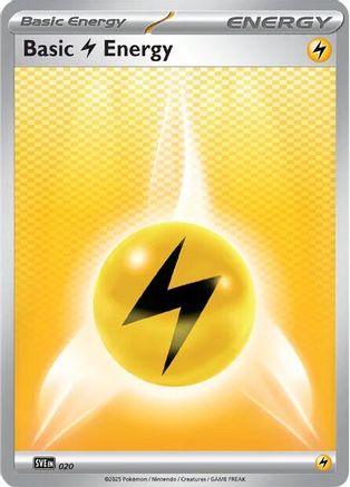 Basic Lightning Energy - 020 (20) [SVE Scarlet & Violet Energies] Pokemon Single Pokémon