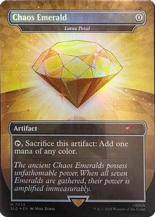 Chaos Emerald - Lotus Petal (7035) (SLD-7035) [Secret Lair] Drop Series Foil MTG Single Wizards of the Coast