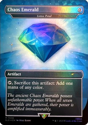 Chaos Emerald - Lotus Petal (7036) (SLD-7036) [Secret Lair] Drop Series Foil MTG Single Wizards of the Coast