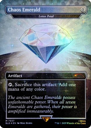 Chaos Emerald - Lotus Petal (7037) (SLD-7037) [Secret Lair] Drop Series Foil MTG Single Wizards of the Coast