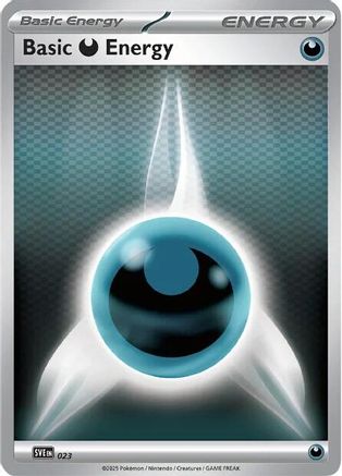 Basic Darkness Energy - 023 (23) Reverse Holofoil [SVE Scarlet & Violet Energies] Pokemon Single Pokémon