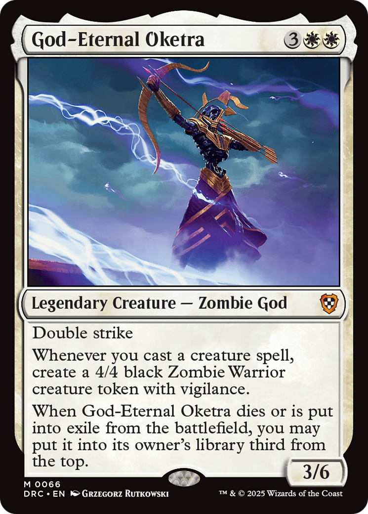 God-Eternal Oketra (DRC-066) [Commander: Aetherdrift] MTG Single Wizards of the Coast