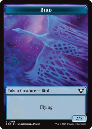 Bird // Golem (0012) Double-Sided Token (EOC-3 // 12) [Commander: Edge of Eternities] MTG Single Wizards of the Coast