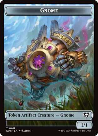 Gnome // Golem (0014) Double-Sided Token (EOC-11 // 14) [Commander: Edge of Eternities] MTG Single Wizards of the Coast