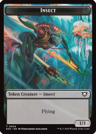 Insect // Elemental (0007) Double-Sided Token (EOC-4 // 7) [Commander: Edge of Eternities] MTG Single Wizards of the Coast