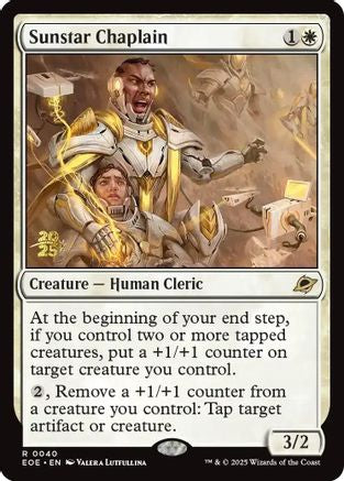 Sunstar Chaplain (PRE-040) [Prerelease Cards] Foil MTG Single Wizards of the Coast