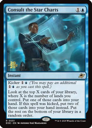 Consult the Star Charts (PRE-051) [Prerelease Cards] Foil MTG Single Wizards of the Coast