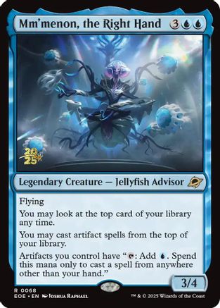 Mm'menon, the Right Hand (PRE-068) [Prerelease Cards] Foil MTG Single Wizards of the Coast