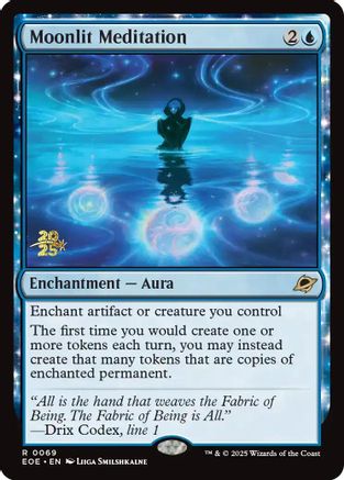 Moonlit Meditation (PRE-069) [Prerelease Cards] Foil MTG Single Wizards of the Coast