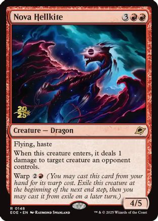 Nova Hellkite (PRE-148) [Prerelease Cards] Foil MTG Single Wizards of the Coast