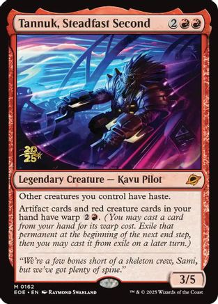 Tannuk, Steadfast Second (PRE-162) [Prerelease Cards] Foil MTG Single Wizards of the Coast
