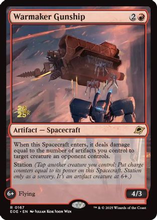 Warmaker Gunship (PRE-167) [Prerelease Cards] Foil MTG Single Wizards of the Coast
