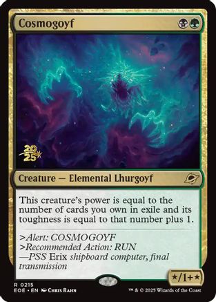 Cosmogoyf (PRE-215) [Prerelease Cards] Foil MTG Single Wizards of the Coast
